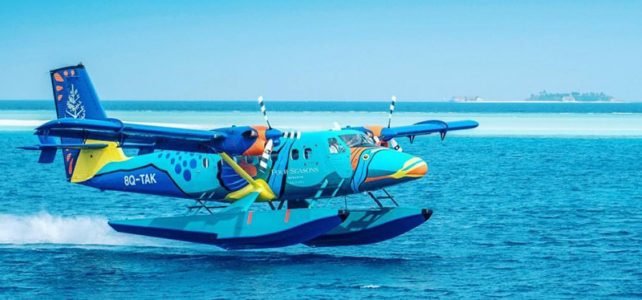 Flying Triggerfish seaplane on Maldives Islands