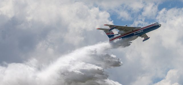 Beriev and Viking Air firefighter seaplanes in Paris Airshow