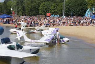 Small seaplanes at Mazury Airshow Small seaplanes at Mazury Airshow