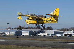 Viking CL-415EAF Enhanced Aerial Firefighter seaplane inaugural flight Viking CL-415EAF Enhanced Aerial Firefighter seaplane inaugural flight