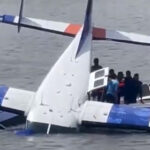 Cessna 208 seaplane lucky accident in Sri Lanka